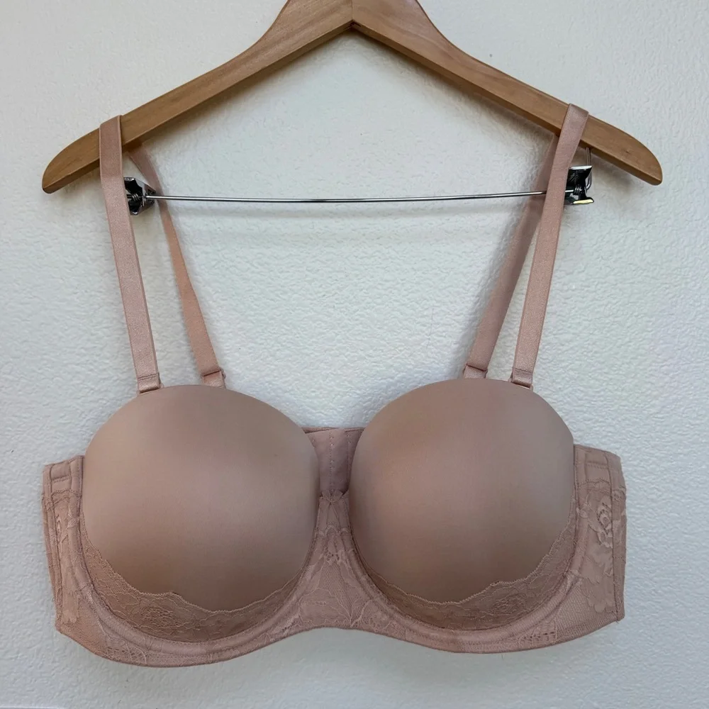 Torrid Lace Nude Pushup Bra Multiway Size 42D